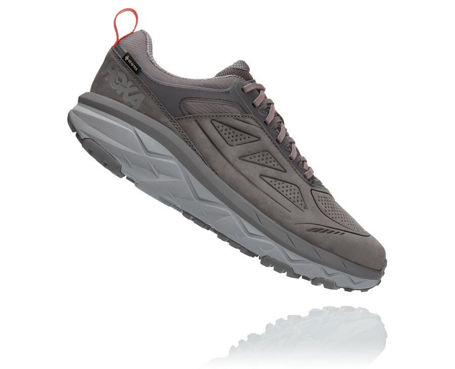 Zapatillas Trail Hoka One One Hombre - Challenger Bajas Gore-Tex - Gris - UCL730125